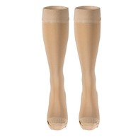 Truform 8864 Knee-High Compression Stockings - Closed Toe - Dot Top - 20-30 mmHg - Beige