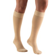 Truform 8864 Knee-High Compression Stockings - Closed Toe - Dot Top - 20-30 mmHg - Beige