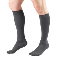 Truform 8865 Medical Knee-High Compression Stockings - 20-30 mmHg - LGE - Gray