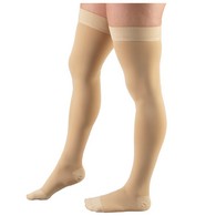 Truform 8878BG-L Classic Compression Stockings - Thigh-High w/Dot Top - 15-20 mmHg - BGE - Large