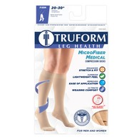 Truform 9965 Knee-High Compression Stockings - Microfiber - 20-30 mmHg
