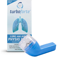 Turboforte Lung Physio - Lung Expansion and Mucus Relief Device with Carrying Case