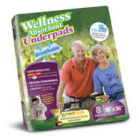 Unique Wellness 8130 Absorbent Underpads-30"x36"-8/Pack