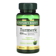 Nature's Bounty US Nutrition 74312154171-Nature's Bounty Turmeric 450 mg Capsules, Nonprescription Vitamins & Minerals (BT/60)