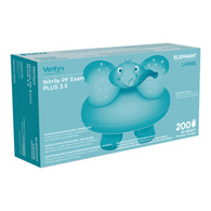 Ventyv 10336101 Plus 3.5 Elephant Nitrile Exam Gloves, Chemo Tested, Large (BX/200)