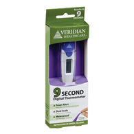 Veridian 08-359 9-Second Flexible Tip Digital Thermometer-1/Box