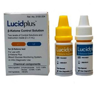 Lucidplus Vidan Diagnostics 2150-204-Blood Glucose Control Solution Lucidplus 2 x 4 mL Level 1 & 2, Glucose Meter (BX/2)