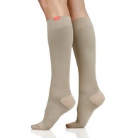 VIM & VIGR Solid Color Moisture-Wicking Nylon Compression Socks - Navy, Cashew & Black Colors