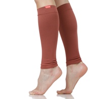VIM & VIGR Solid Color Nylon Compression Leg Sleeves - Black, Spruce & Pumpkin Spice Colors