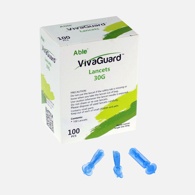 VivaGuard VGD01-381 Lancing Device with 5 Depth Settings - Device Only or Kit with 30G Lancets