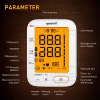 Yuwell YE680B Upper Arm Blood Pressure Monitor for 2 Users